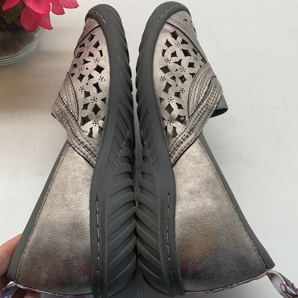 Jambu JBU Pecan B1PC156Silver Cur Out Leather Loafers Sz 7. MCL0988B - Picture 7 of 11